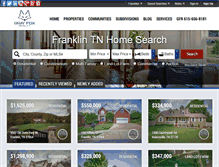 Tablet Screenshot of franklintnrealestateguide.com